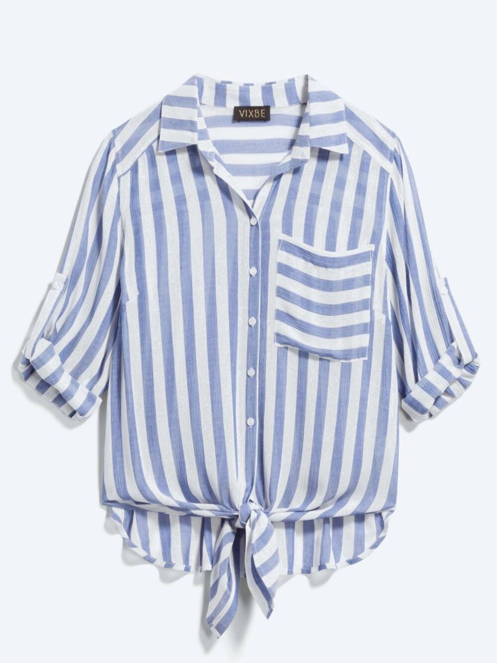 Vixbe Thompkins Tie Front Top